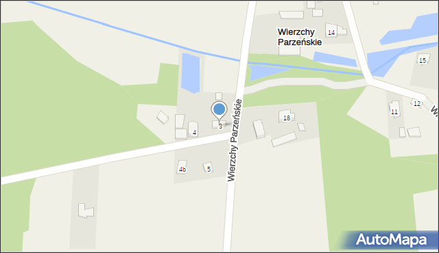 Wierzchy Parzeńskie, Wierzchy Parzeńskie, 3, mapa Wierzchy Parzeńskie