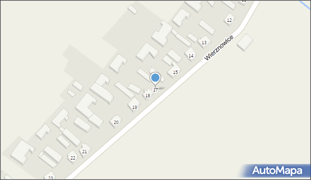Wierznowice, Wierznowice, 17, mapa Wierznowice