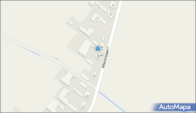 Wierznowice, Wierznowice, 8, mapa Wierznowice