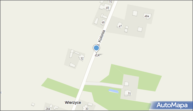 Wierzyce, Wierzyce, 41A, mapa Wierzyce