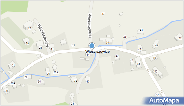 Wieściszowice, Wieściszowice, 36, mapa Wieściszowice