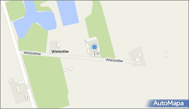 Wiesiołów, Wiesiołów, 5, mapa Wiesiołów