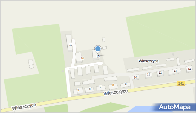 Wieszczyce, Wieszczyce, 15, mapa Wieszczyce