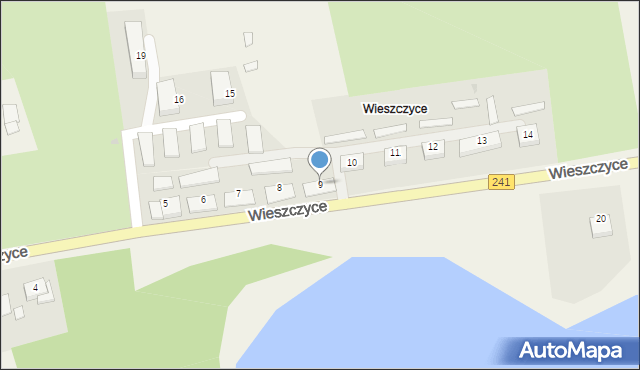 Wieszczyce, Wieszczyce, 9, mapa Wieszczyce