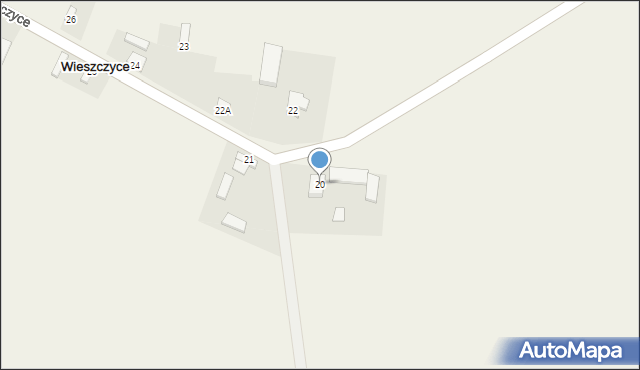 Wieszczyce, Wieszczyce, 20, mapa Wieszczyce