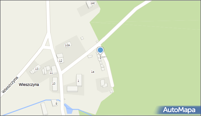 Wieszczyna, Wieszczyna, 2, mapa Wieszczyna