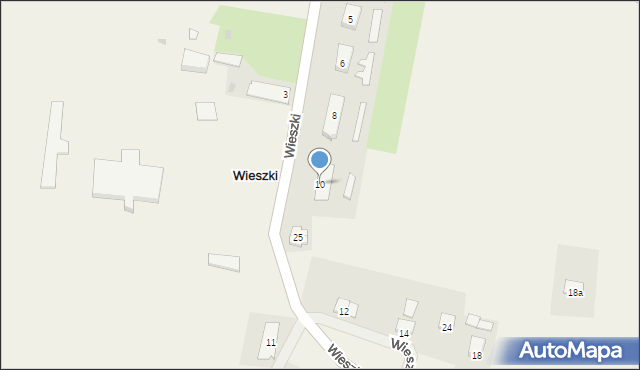 Wieszki, Wieszki, 10, mapa Wieszki