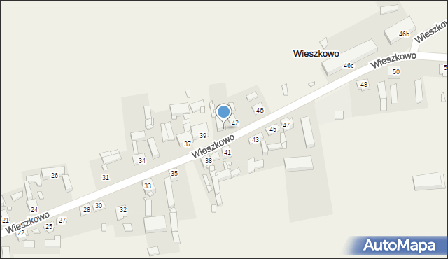 Wieszkowo, Wieszkowo, 42a, mapa Wieszkowo