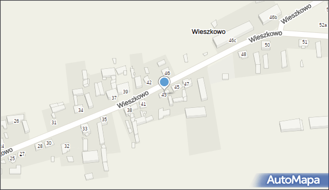 Wieszkowo, Wieszkowo, 43, mapa Wieszkowo