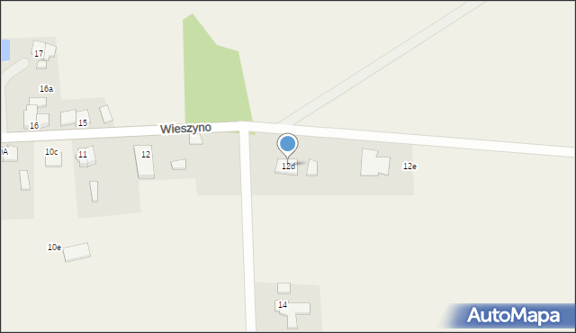 Wieszyno, Wieszyno, 12d, mapa Wieszyno