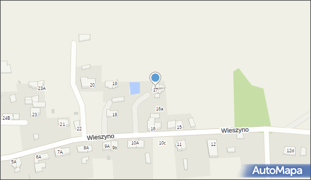 Wieszyno, Wieszyno, 17, mapa Wieszyno