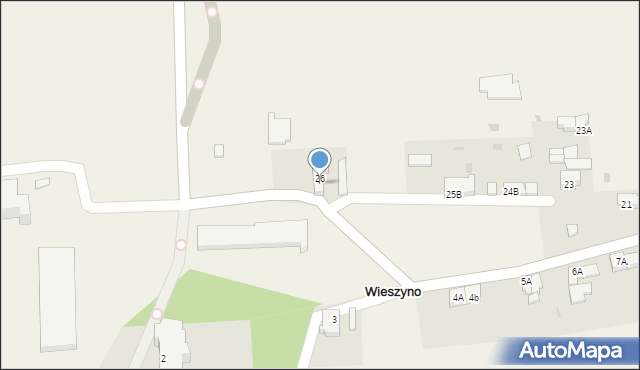 Wieszyno, Wieszyno, 26c, mapa Wieszyno