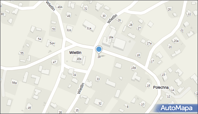 Wietlin, Wietlin, 19, mapa Wietlin