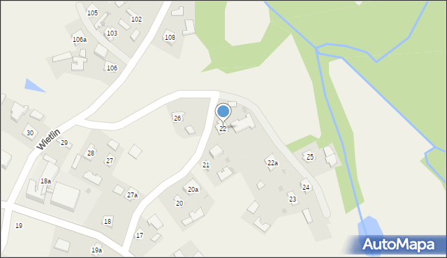 Wietlin, Wietlin, 22, mapa Wietlin