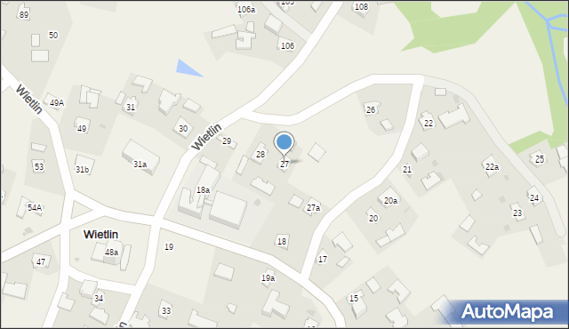 Wietlin, Wietlin, 27, mapa Wietlin