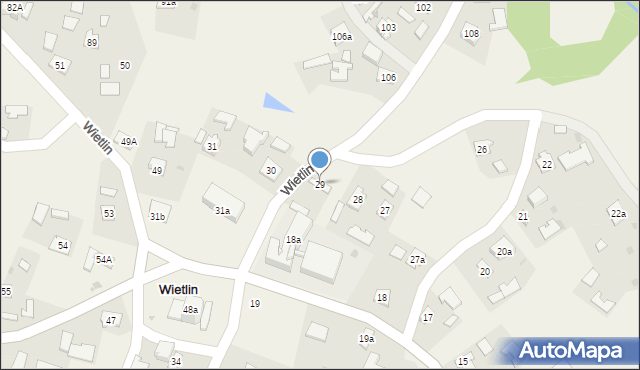 Wietlin, Wietlin, 29, mapa Wietlin