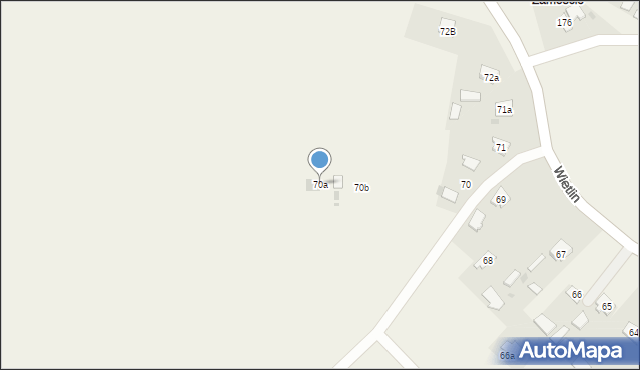 Wietlin, Wietlin, 70a, mapa Wietlin