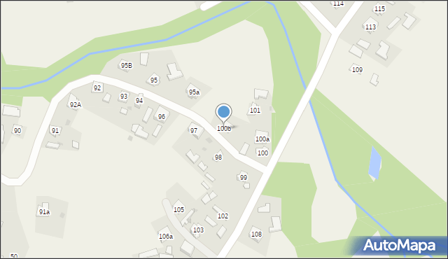 Wietlin Osada, Wietlin Osada, 100b, mapa Wietlin Osada