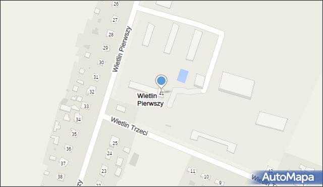 Wietlin Pierwszy, Wietlin Pierwszy, 41, mapa Wietlin Pierwszy