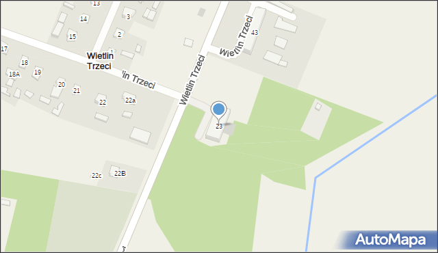Wietlin Trzeci, Wietlin Trzeci, 23, mapa Wietlin Trzeci