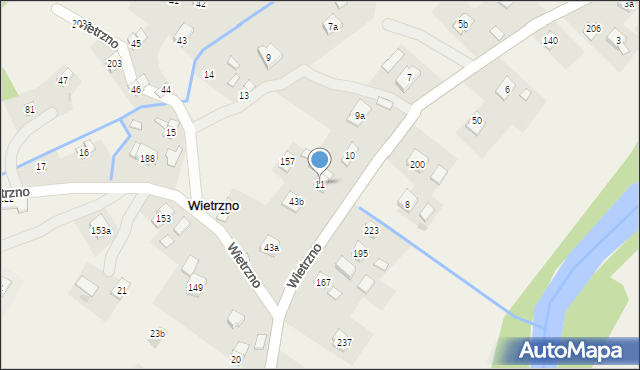 Wietrzno, Wietrzno, 11, mapa Wietrzno