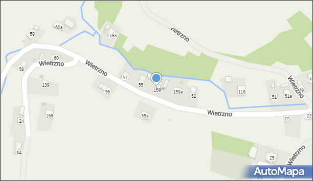 Wietrzno, Wietrzno, 159, mapa Wietrzno