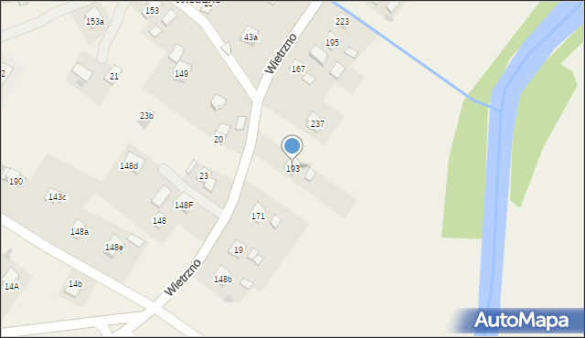 Wietrzno, Wietrzno, 193, mapa Wietrzno