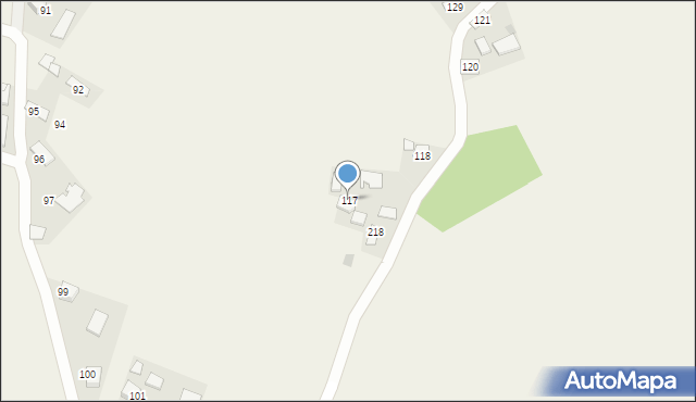 Wietrzychowice, Wietrzychowice, 117, mapa Wietrzychowice