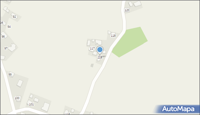 Wietrzychowice, Wietrzychowice, 218, mapa Wietrzychowice