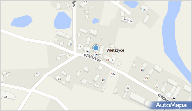 Wietszyce, Wietszyce, 15, mapa Wietszyce