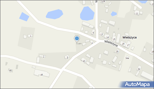 Wietszyce, Wietszyce, 4a, mapa Wietszyce