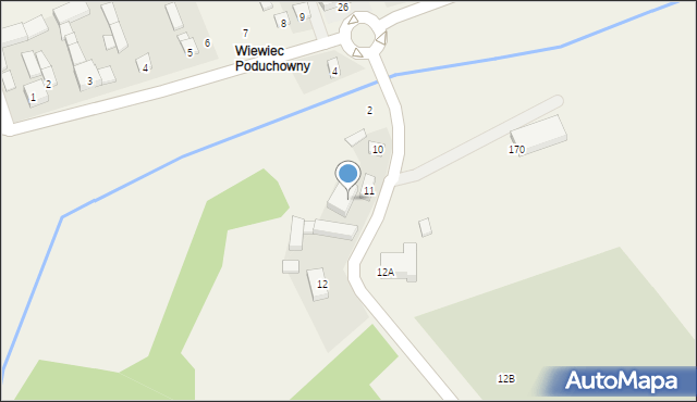 Wiewiec, Wiewiec, 12c, mapa Wiewiec