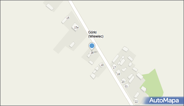 Wiewiec, Wiewiec, 16, mapa Wiewiec