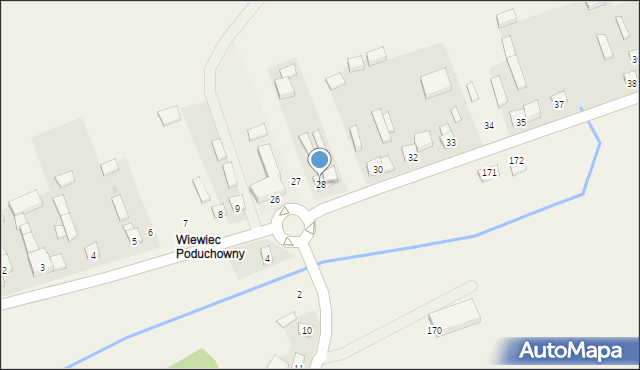 Wiewiec, Wiewiec, 28, mapa Wiewiec