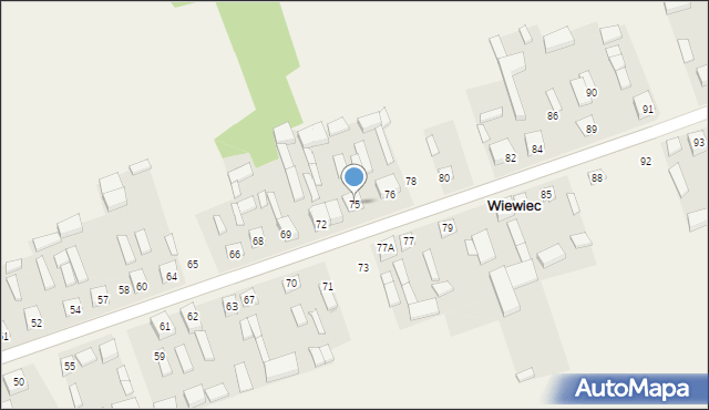 Wiewiec, Wiewiec, 75, mapa Wiewiec