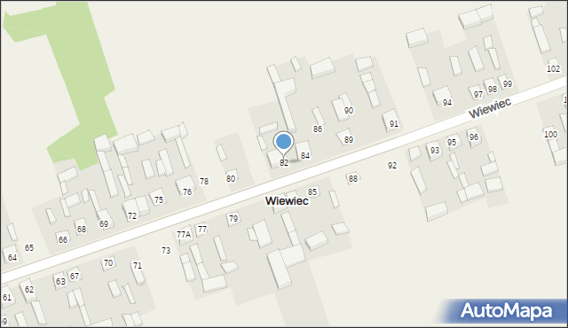 Wiewiec, Wiewiec, 82, mapa Wiewiec