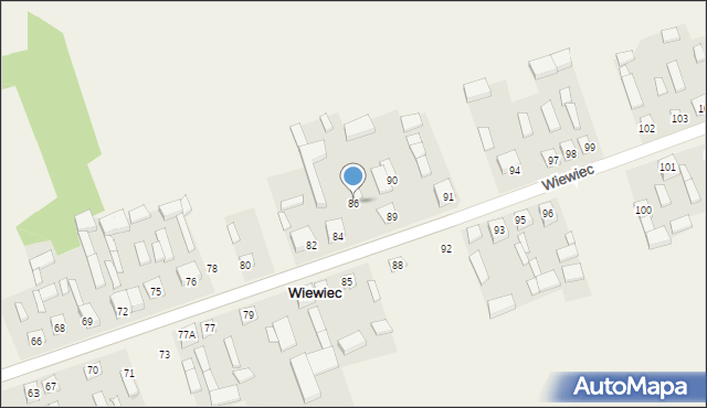 Wiewiec, Wiewiec, 86, mapa Wiewiec