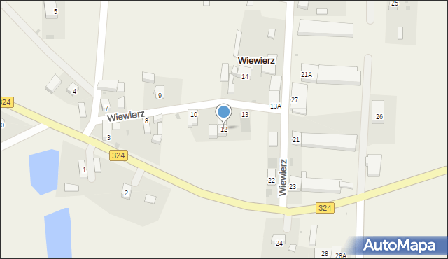 Wiewierz, Wiewierz, 12, mapa Wiewierz