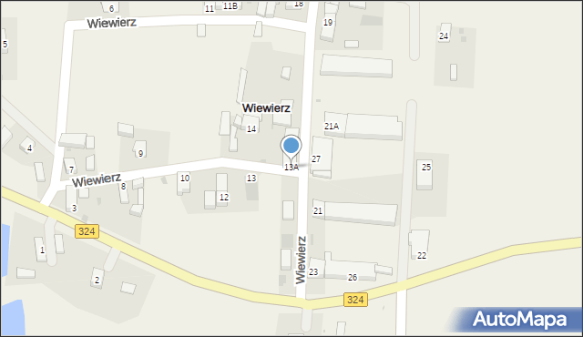 Wiewierz, Wiewierz, 13A, mapa Wiewierz