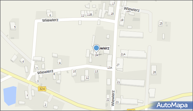 Wiewierz, Wiewierz, 14, mapa Wiewierz
