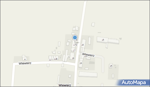 Wiewierz, Wiewierz, 17C, mapa Wiewierz