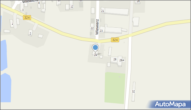 Wiewierz, Wiewierz, 24, mapa Wiewierz