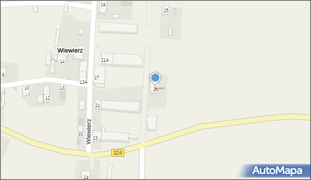 Wiewierz, Wiewierz, 26, mapa Wiewierz