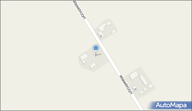 Wiewiórczyn, Wiewiórczyn, 20, mapa Wiewiórczyn