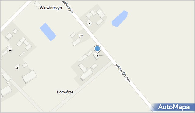 Wiewiórczyn, Wiewiórczyn, 7, mapa Wiewiórczyn