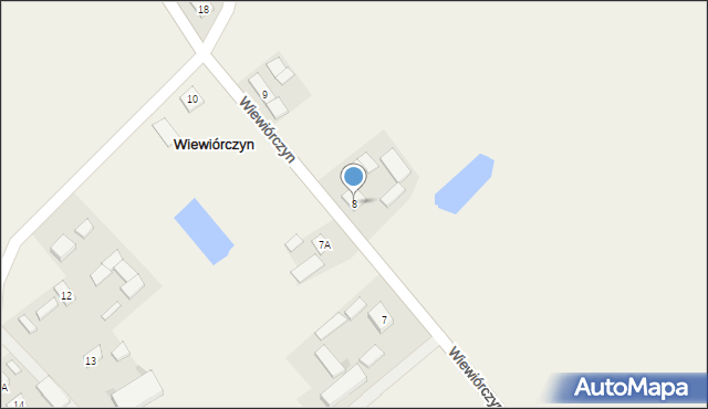 Wiewiórczyn, Wiewiórczyn, 8, mapa Wiewiórczyn
