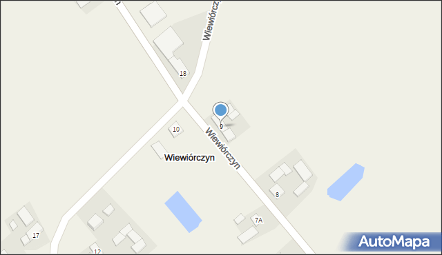 Wiewiórczyn, Wiewiórczyn, 9, mapa Wiewiórczyn