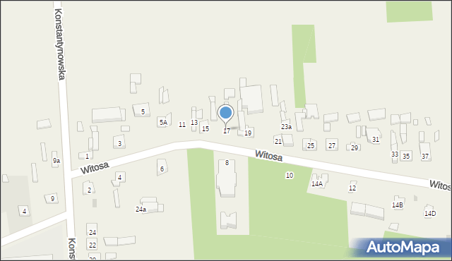 Wiewiórczyn, Witosa Wincentego, 17, mapa Wiewiórczyn