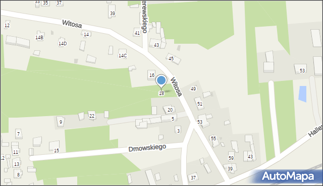 Wiewiórczyn, Witosa Wincentego, 18, mapa Wiewiórczyn