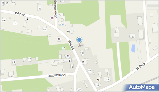 Wiewiórczyn, Witosa Wincentego, 49, mapa Wiewiórczyn